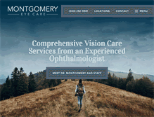 Tablet Screenshot of montgomeryeyecare.com